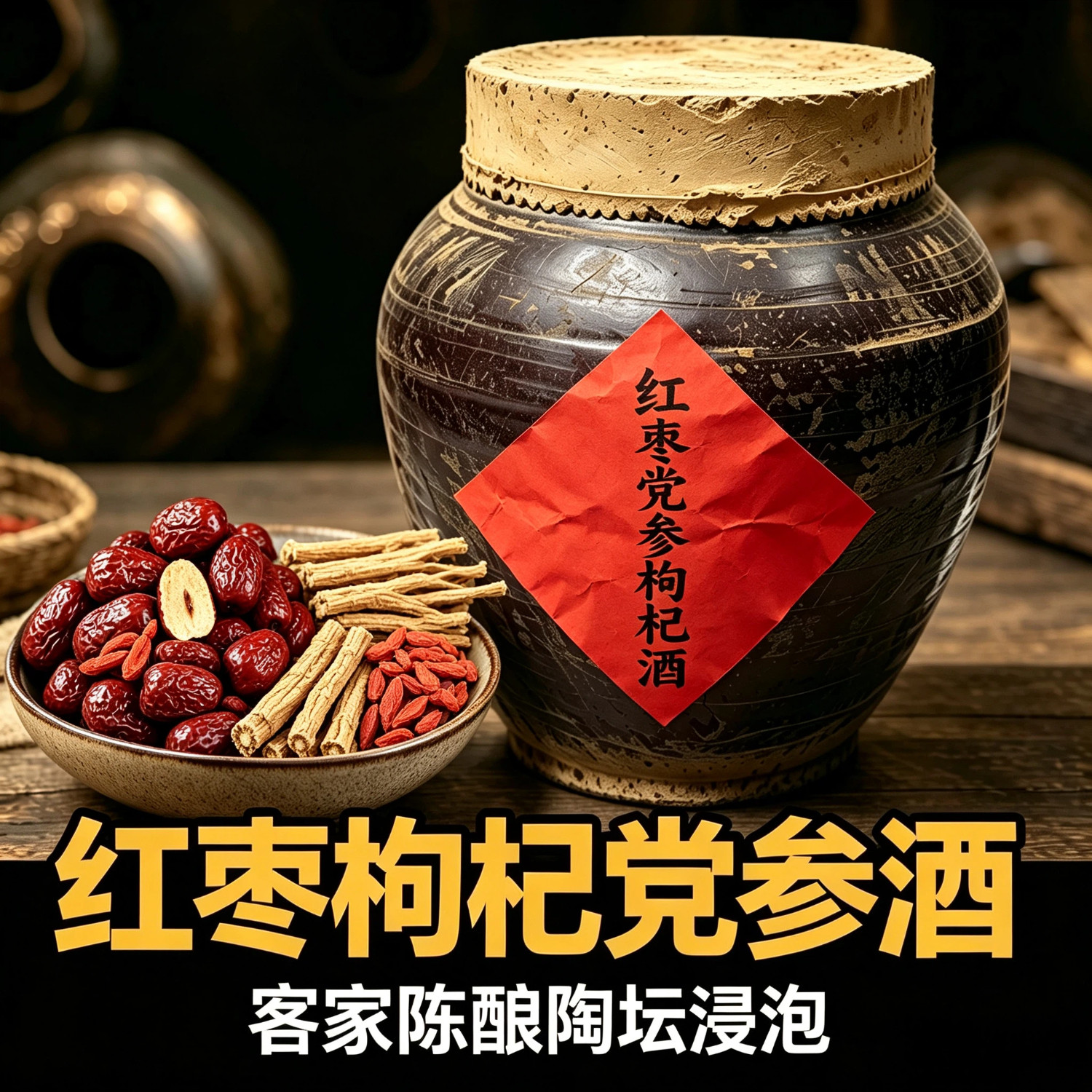 地窖人参枸杞酒10斤40度
