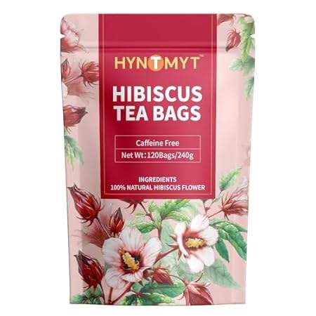 HYNTMYT Hibiscus Tea Bags， Premium Hibiscus Flowers Tea，