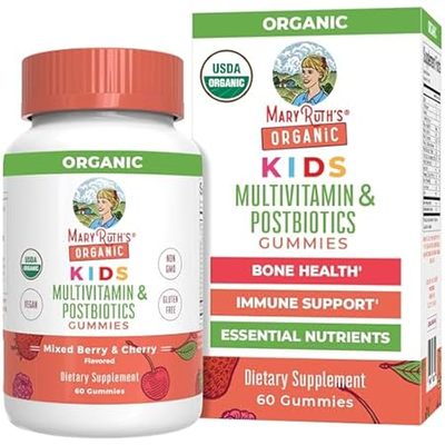 MaryRuth Organics Kids Vitamins， USDA Organic， Kids Multi