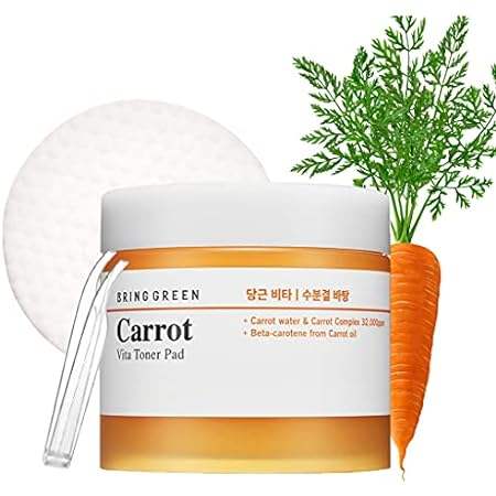 BRING GREEN Carrot Toner Pad - Daily Skincare Routine for