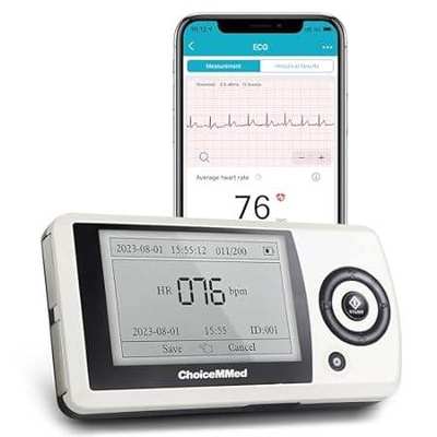 ChoiceMMed Handheld ECG Monitor - Record ECG and Heart Ra