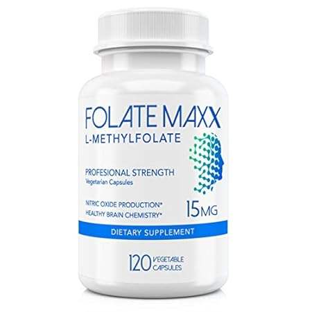 L-Methylfolate 15mg - 120 Capsules - Professional Strengt