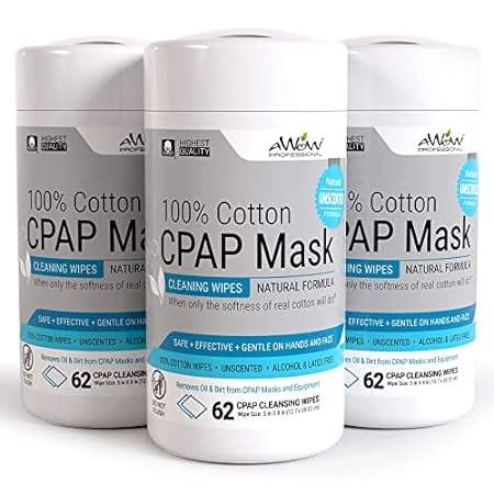 AWOW Professional CPAP Cleaning Wipes - Unscented 100% Co