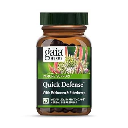 Gaia Herbs Quick Defense - Fast-Acting Immune Support Sup