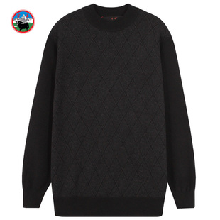 雪舟男士牦牛绒圆领薄款套衫