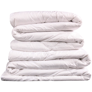 雪舟牛绒被保暖被芯加厚学生宿舍床/双宿舍牛绒被子带被套/子母被