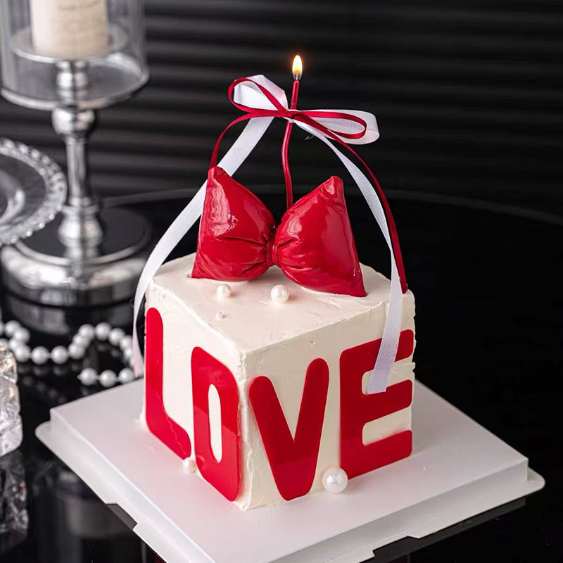 2.14情人节红色love亚克力蛋糕装饰情侣表白皮质蝴蝶结装扮插件,节庆用品/礼品,蛋糕/烘焙装饰用品,淘宝优惠券,粉丝福利购,淘宝优惠卷