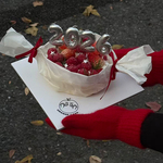 2026胖嘟嘟数字蜡烛蛋糕装饰草莓糖跨年元旦新年仪式感装扮插件