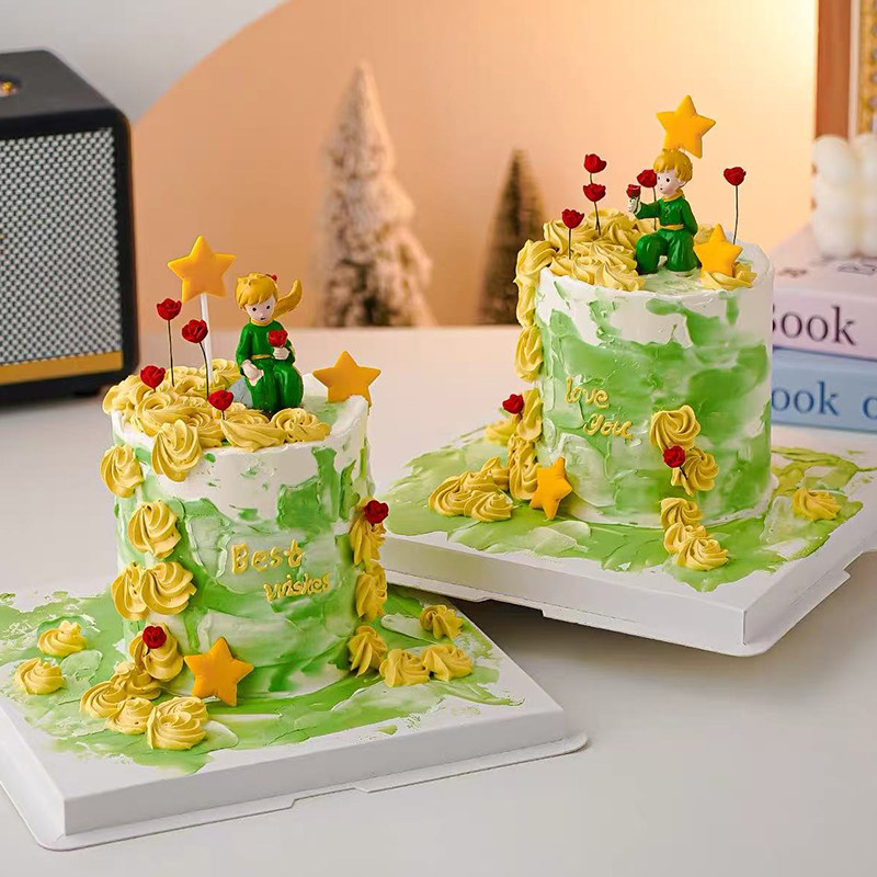 2.14烂漫情人节玫瑰小王子蛋糕装饰摆件情侣告白纪念日装扮插件,节庆用品/礼品,蛋糕/烘焙装饰用品,淘宝优惠券,粉丝福利购,淘宝优惠卷