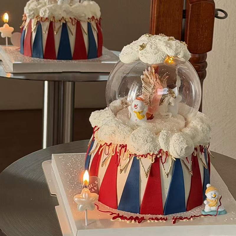 网红同款水晶球马戏团蛋糕装饰逃跑雪人星星蜡烛儿童生日装扮摆件,节庆用品/礼品,蛋糕/烘焙装饰用品,淘宝优惠券,粉丝福利购,淘宝优惠卷
