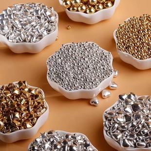 烘焙蛋糕装 饰糖星星糖果生日甜品西点点缀 饰彩色糖珠五角星装