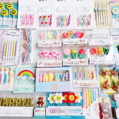 韩系ins复古蛋糕装饰蜡烛派对