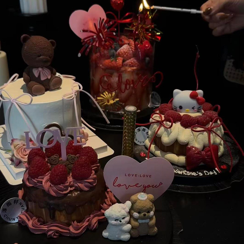 2.14网红情人节主题爱心抱抱熊蛋糕装饰木质love爱心卡片装扮摆件,节庆用品/礼品,蛋糕/烘焙装饰用品,淘宝优惠券,粉丝福利购,淘宝优惠卷