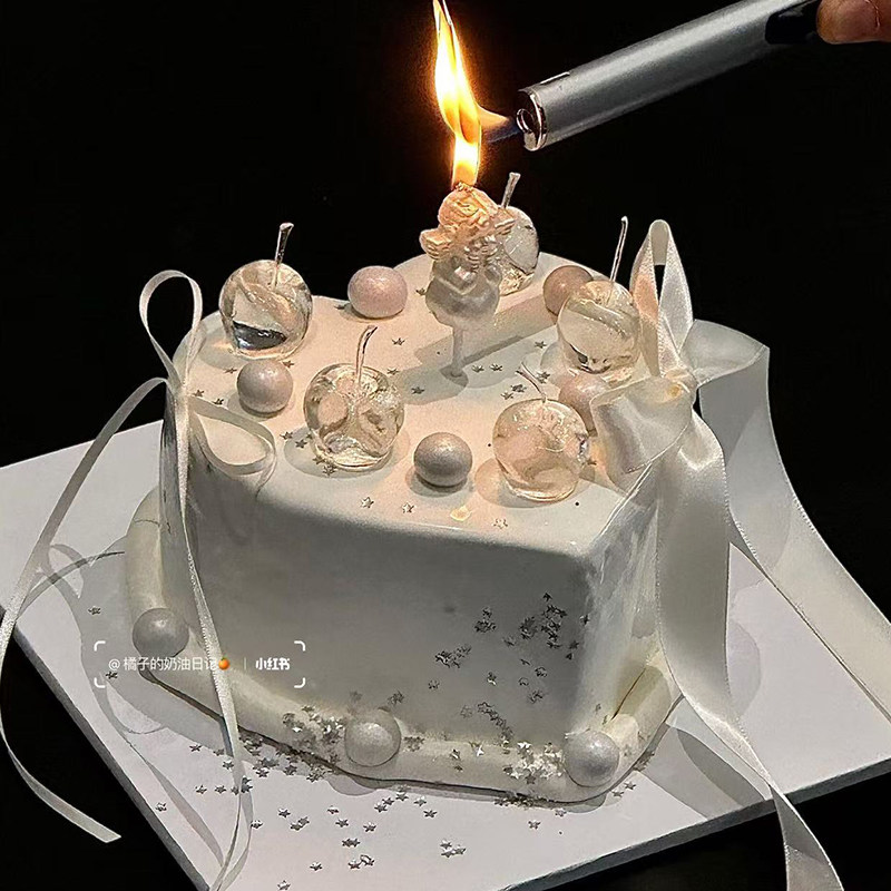 2.14白色情人节透明水晶樱桃蛋糕装饰情侣告白天使蜡烛装扮插件,节庆用品/礼品,蛋糕/烘焙装饰用品,淘宝优惠券,粉丝福利购,淘宝优惠卷