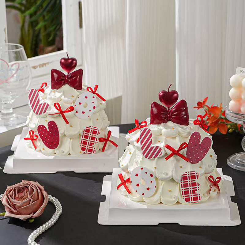2.14网红情人节蛋糕装饰love亚克力爱心蜡烛立体蝴蝶结装扮插件,节庆用品/礼品,蛋糕/烘焙装饰用品,淘宝优惠券,粉丝福利购,淘宝优惠卷