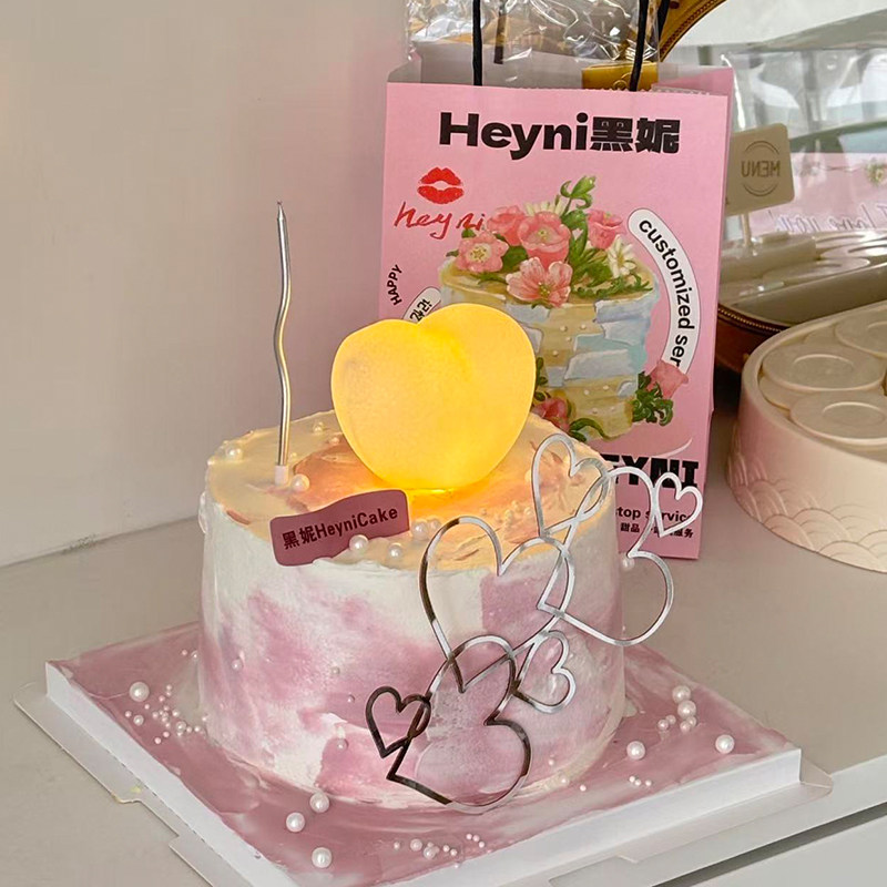 2.14情人节快乐发光爱心灯蛋糕装饰摆件大小爱心亚克力装扮插件,节庆用品/礼品,蛋糕/烘焙装饰用品,淘宝优惠券,粉丝福利购,淘宝优惠卷