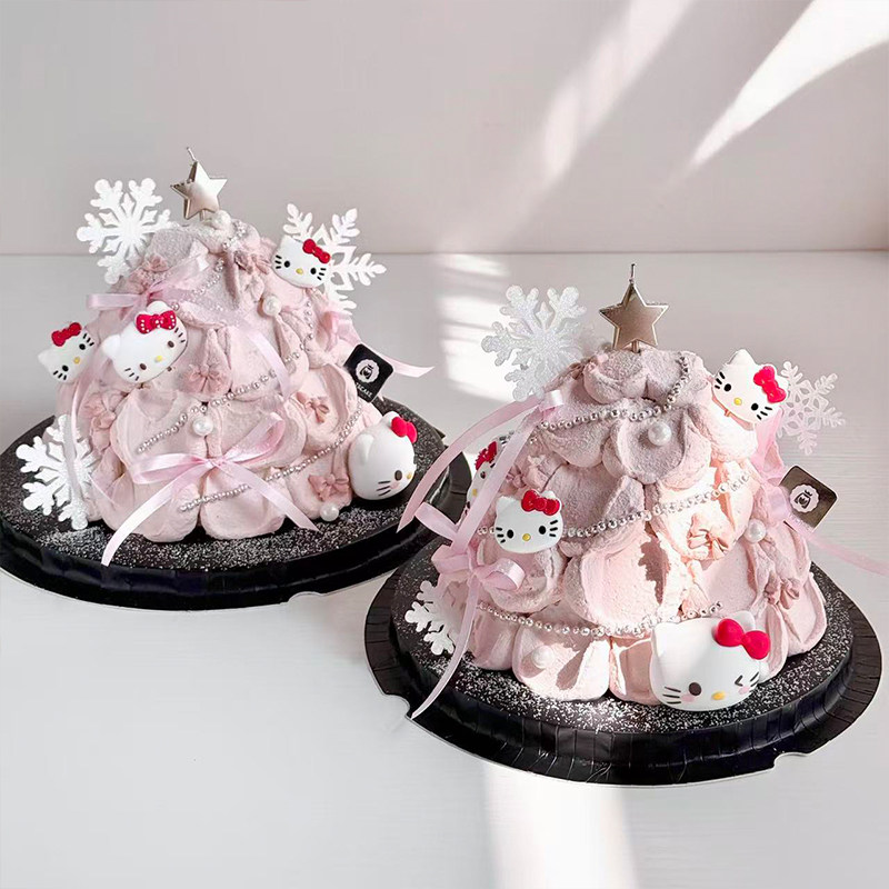 2025圣诞节许愿树可爱蝴蝶结KT猫蛋糕装饰摆件五角星蜡烛雪花装扮,节庆用品/礼品,蛋糕/烘焙装饰用品,淘宝优惠券,粉丝福利购,淘宝优惠卷