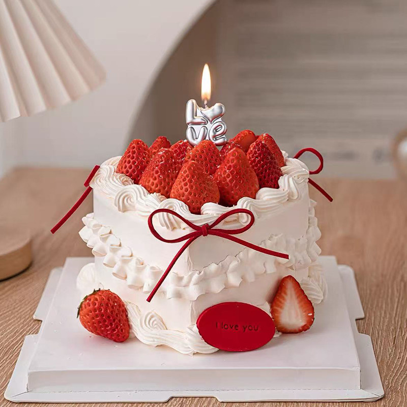 2.14情人节心形草莓蛋糕装饰情侣表白love蜡烛皮尼绳烘焙装扮插件,节庆用品/礼品,蛋糕/烘焙装饰用品,淘宝优惠券,粉丝福利购,淘宝优惠卷