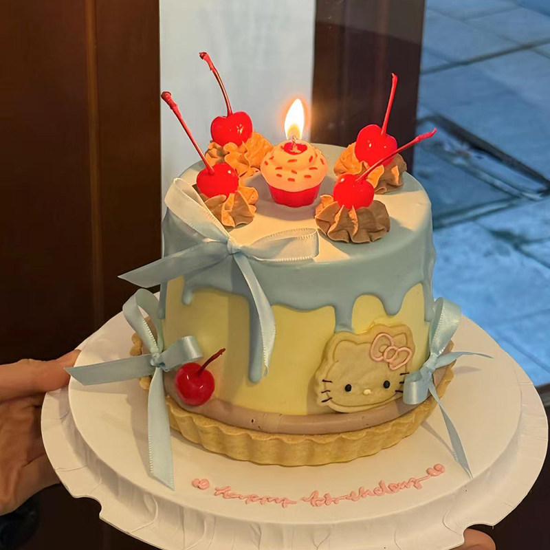 小红书同款复古Kitty猫小挞蛋糕装饰儿童生日蝴蝶结小猫饼干装扮,节庆用品/礼品,蛋糕/烘焙装饰用品,淘宝优惠券,粉丝福利购,淘宝优惠卷
