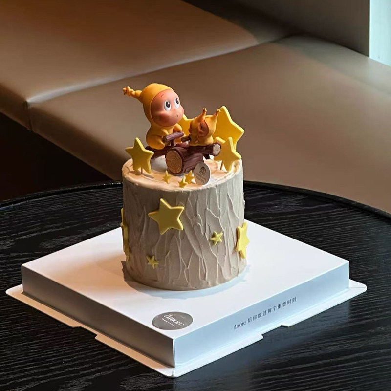 网红卡通可爱跷跷板星星人蛋糕装饰摆件吹泡泡公仔儿童生日装扮,节庆用品/礼品,蛋糕/烘焙装饰用品,淘宝优惠券,粉丝福利购,淘宝优惠卷