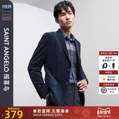 灯芯绒轻弹西服 报喜鸟秋季 新款 男士 商务休闲便西上衣单西外套