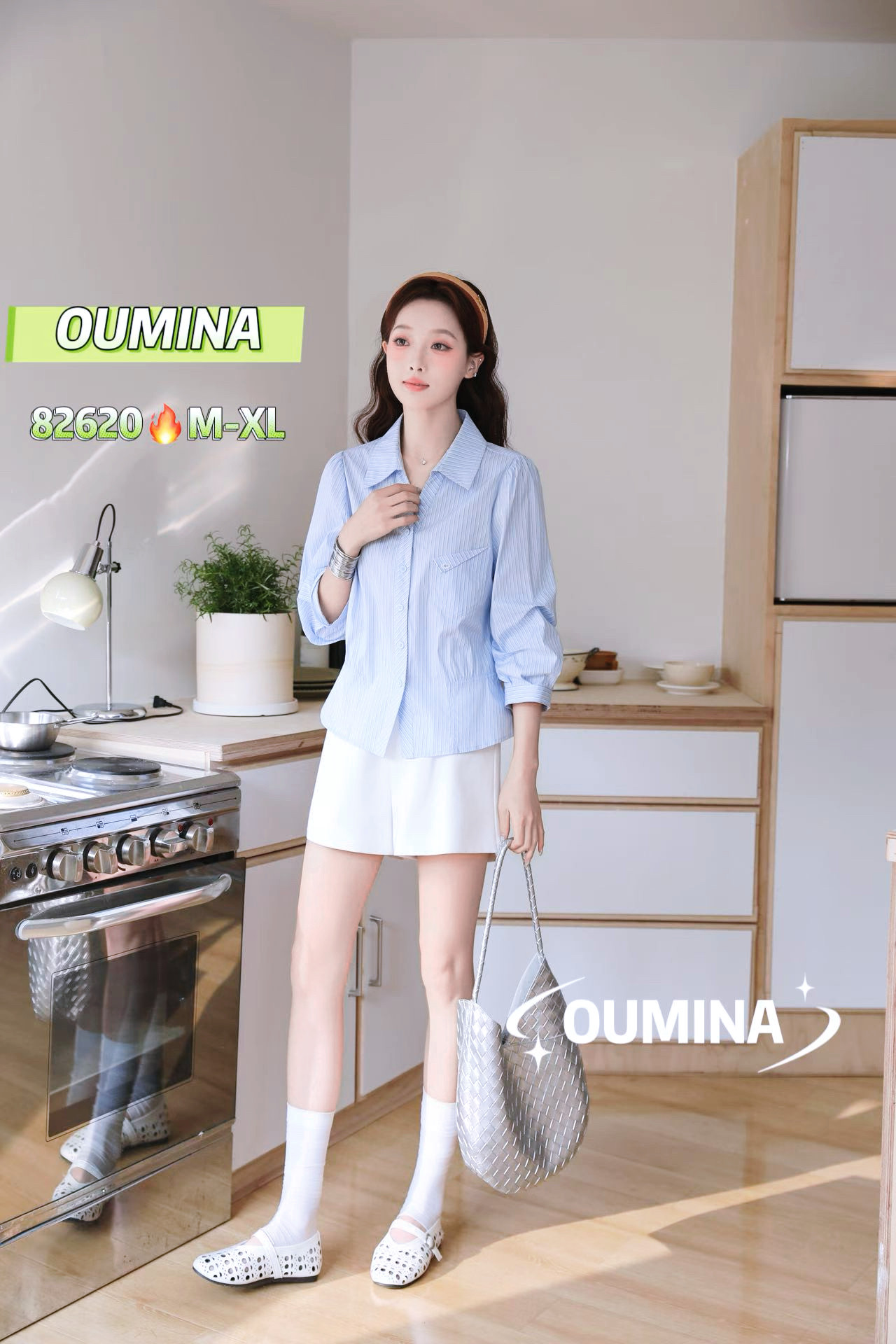 白色气质女款衬衣2026春夏新款设计感收腰中袖衬衫女港风百搭上衣