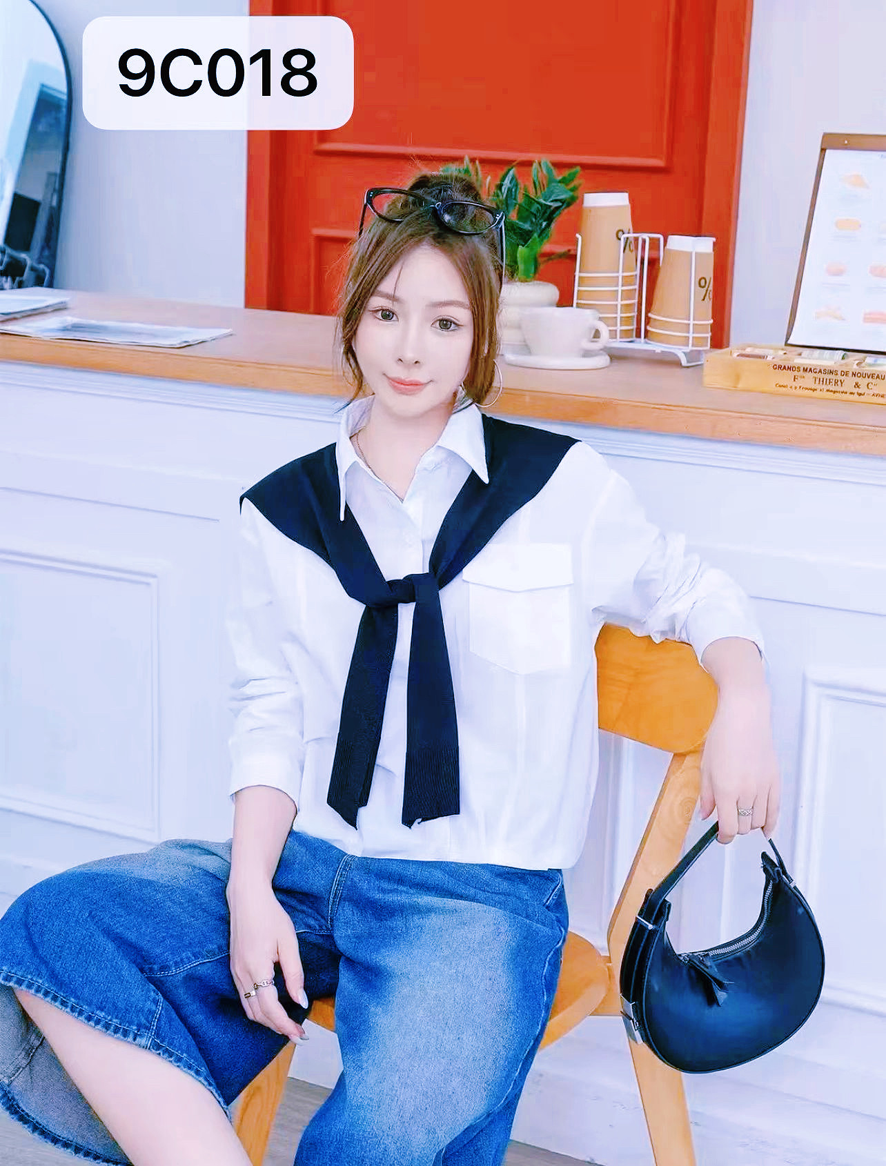 韩式小披肩长袖衬衫女2026秋季时尚休闲显瘦翻领学院风百搭上衣