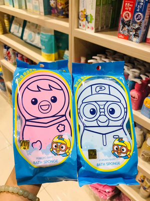 韩国儿童搓澡巾啵乐乐搓澡海绵婴幼儿神器无痛搓泥不伤肤搓灰浴擦