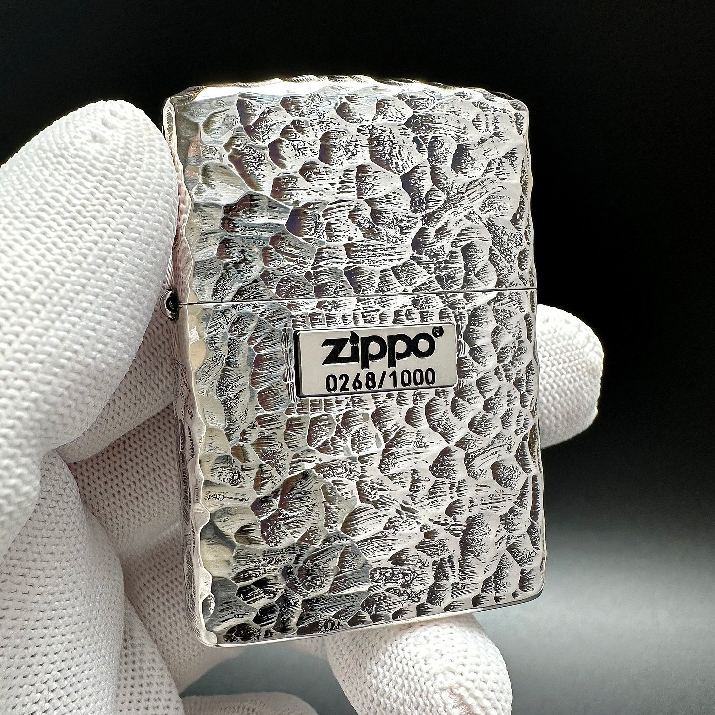 ZIPPO正品之宝打火机 日版原版盔甲 限量版陨石坑162-5SV中标