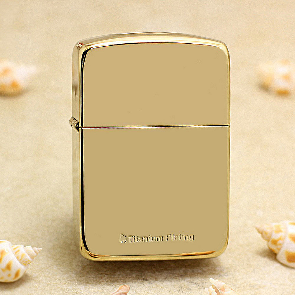 ZIPPO正品之宝打火机 韩版原版金色镀钛 1941金钛雅痞