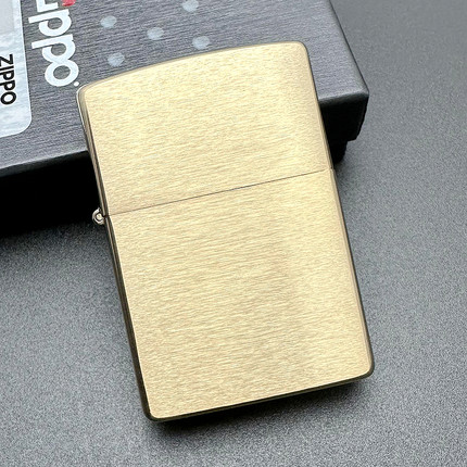 ZIPPO正品之宝打火机 美版原版常规 204B黄铜拉丝光板
