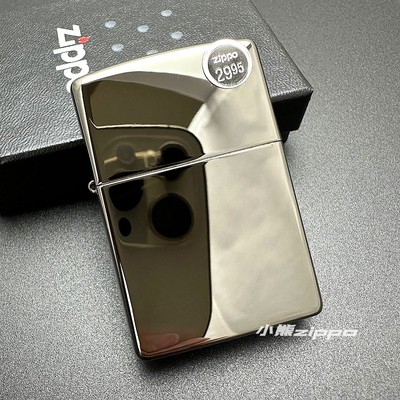 ZIPPO正品之宝打火机黑冰镜面