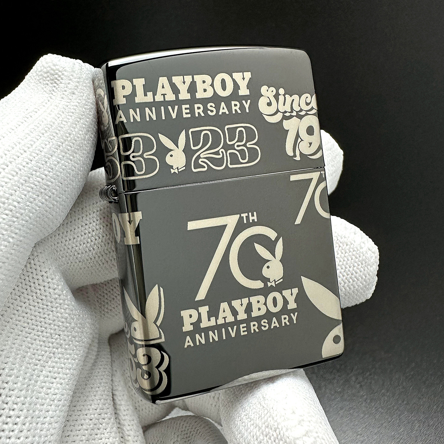 之宝zippo打火机正品 美版原版常规 黑色 花花公子70周年48717