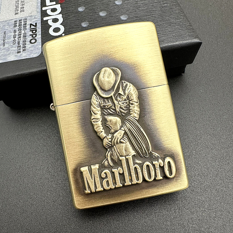 ZIPPO正品之宝打火机 原版贴章DIY 骆驼风女哈雷万宝路牛仔女郎