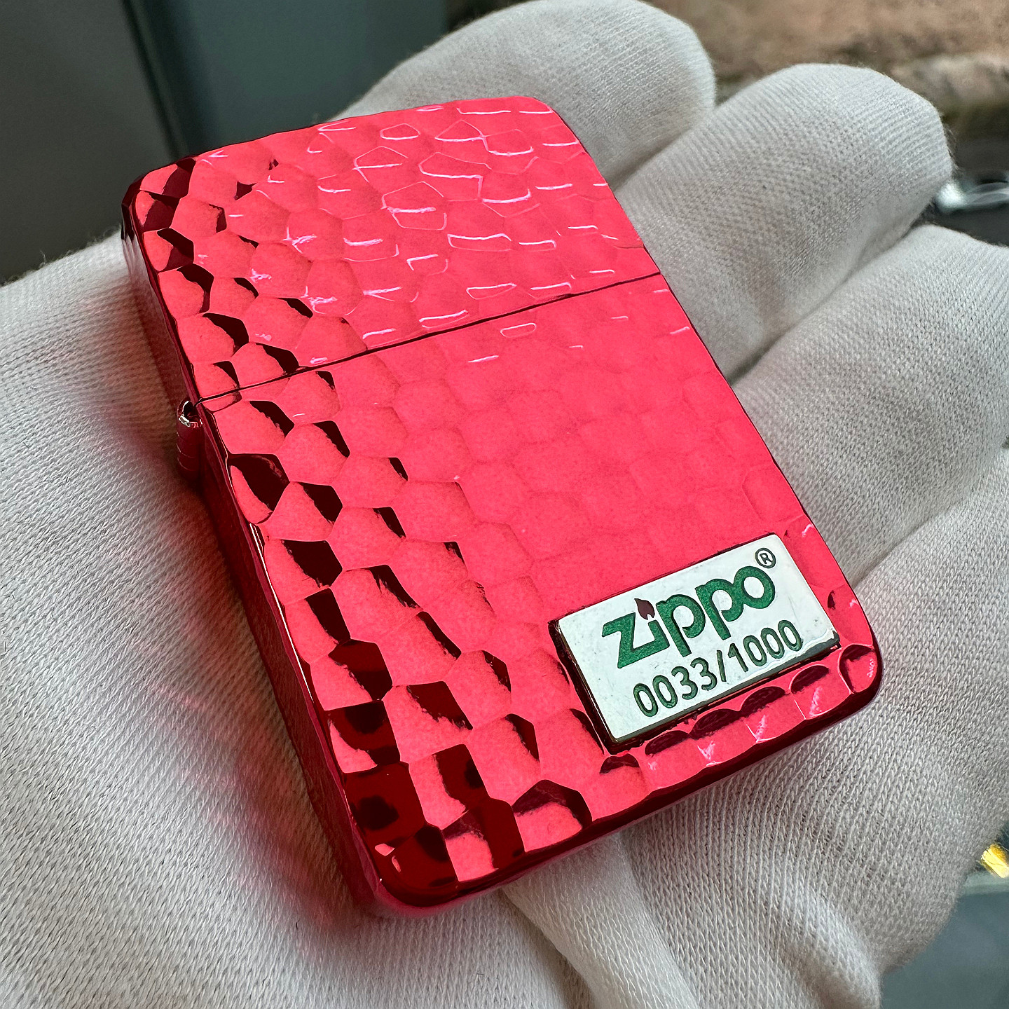ZIPPO正品之宝打火机 原版复古限量版DIY 1941红钛陨石坑 右下标