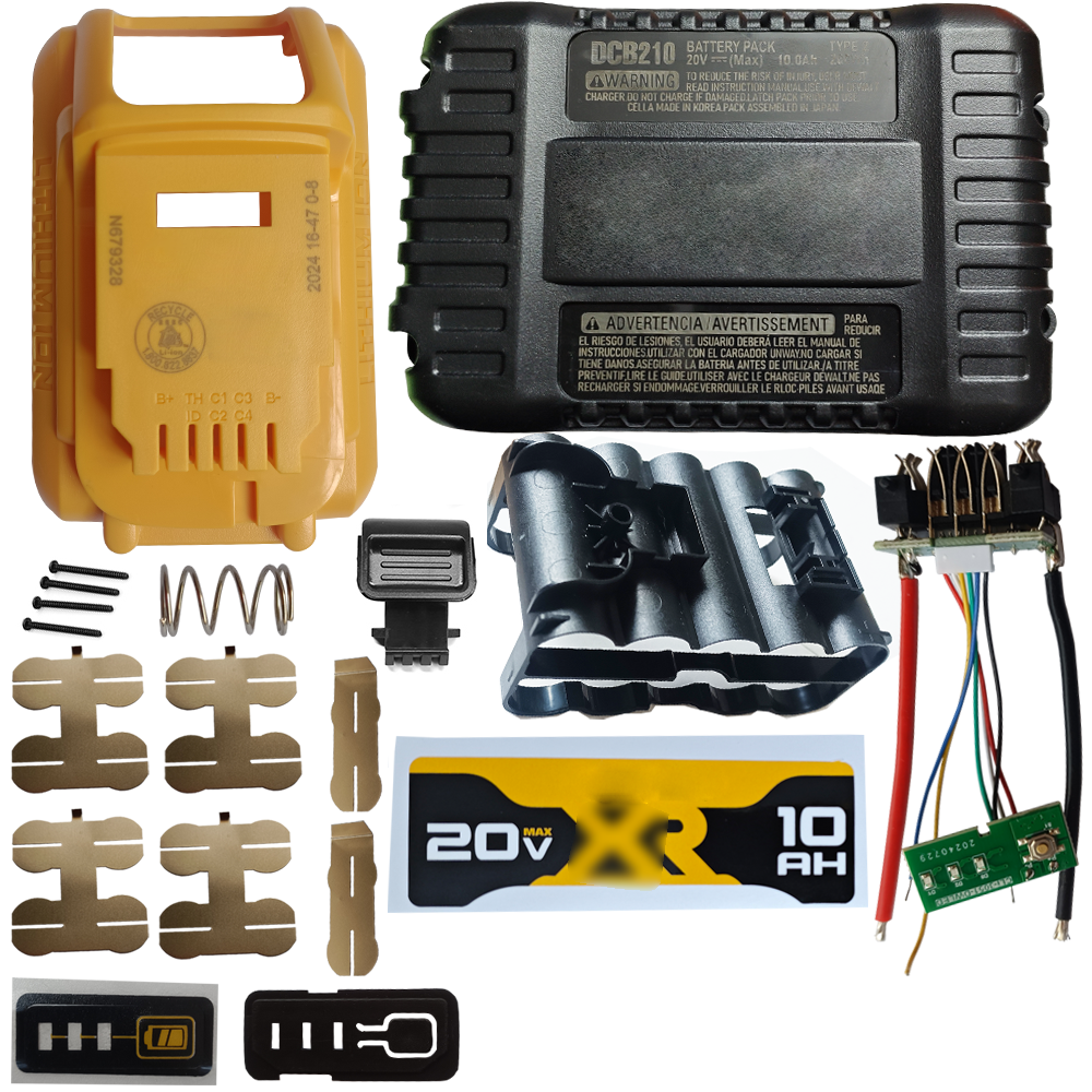 适用于DEWALT  DCB208  18V 10 CELL 21700 Battery box