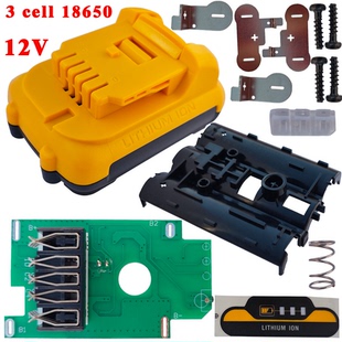 dcb122 dcb124 for dewalt 3 cell 18650 Battery box