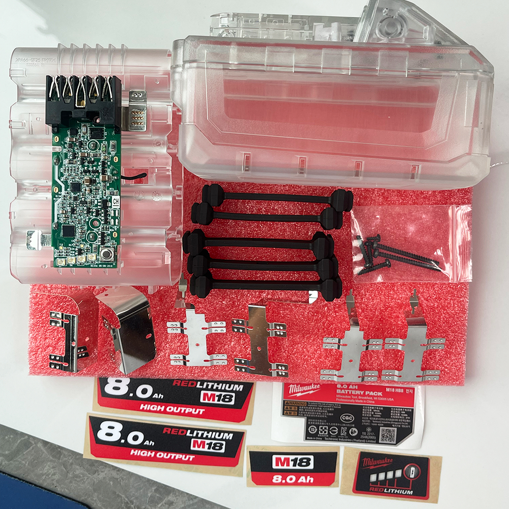 适用于M18 10 cell  21700 transparent 8A