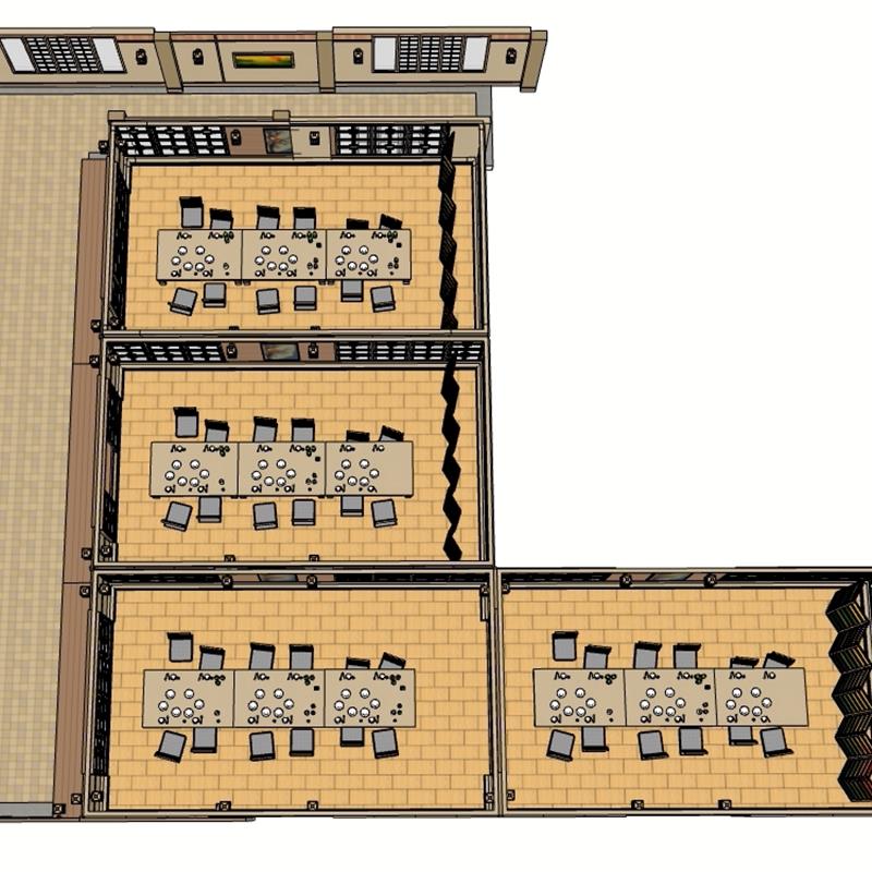 【acon3D】草图大师SU模型日式餐厅内部skp格式(