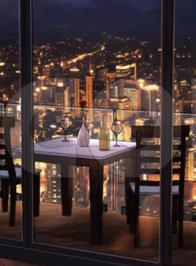 【acon3d】2D都市夜景  绘画辅助参考 非3d模型