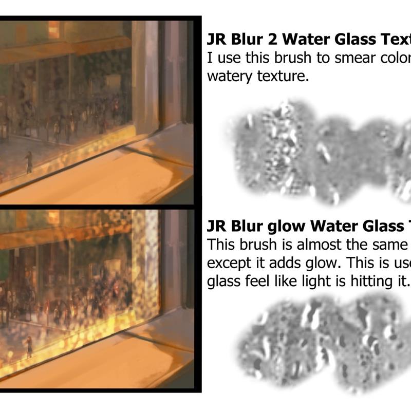 【CSP/优动漫笔刷11】水玻璃质感笔刷轻松画出下雨天氛围