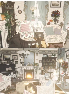 【acon3d】美丽浪漫的巴黎公寓 - 生活室、客厅