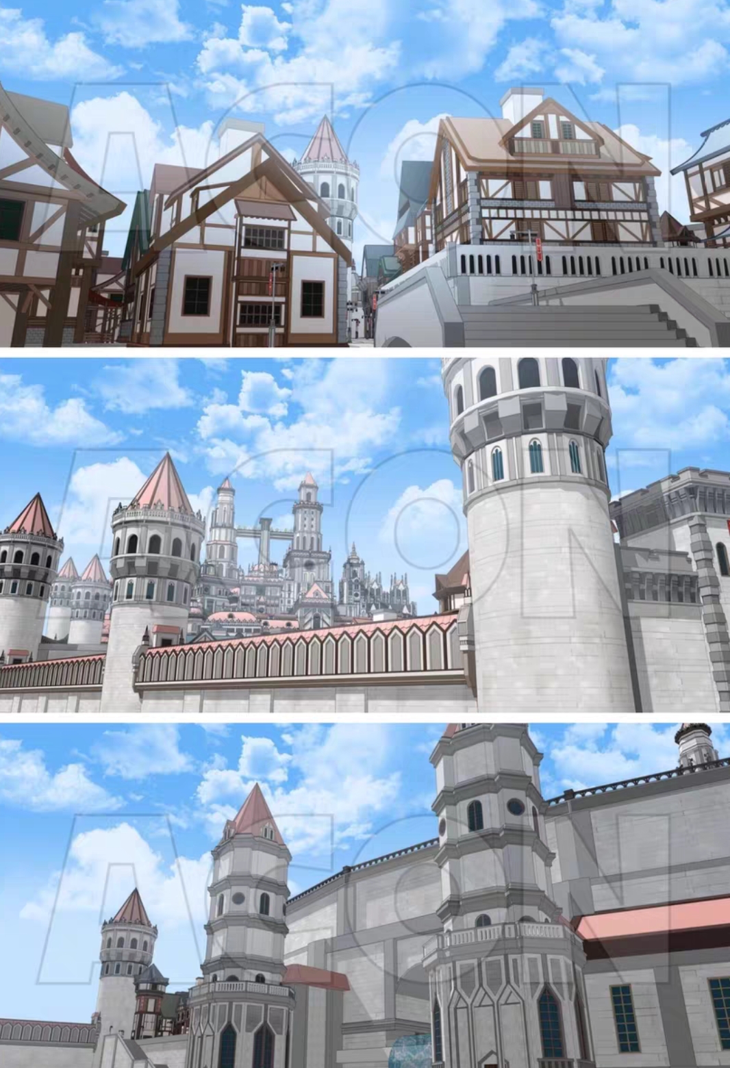 【acon3D模型】奇幻大都市 共计1个整体文件