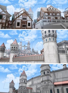 【acon3D模型】奇幻大都市 共计1个整体文件