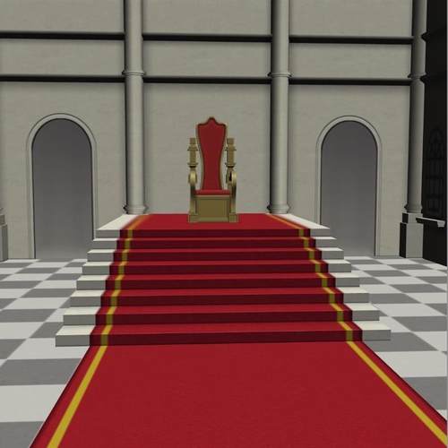 【csp模型】宫廷王座3d模型室内