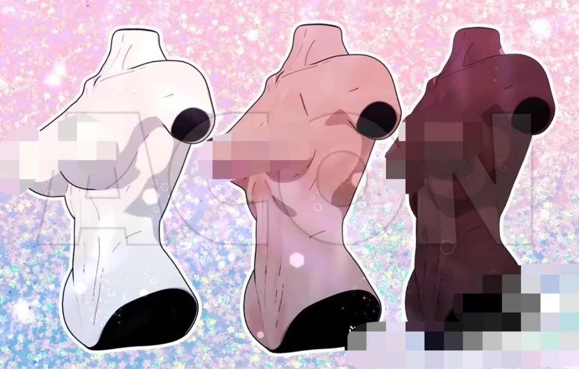 【csp模型】沙漏女子3d绘画模型 可动可套姿势 优动漫版本需要2.0