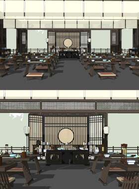 【acon3d模型】古代书院漫画背景素材