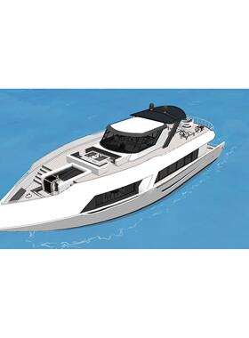 【acon3d】高级游艇包括内部各个结构，漫画背景素材[火]