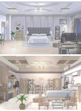 【acon3d】随心所欲的室内背景 su模型