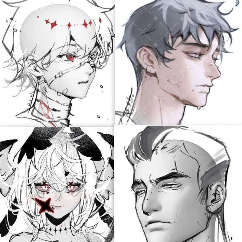 CSP 3D头模 模型  六款集合